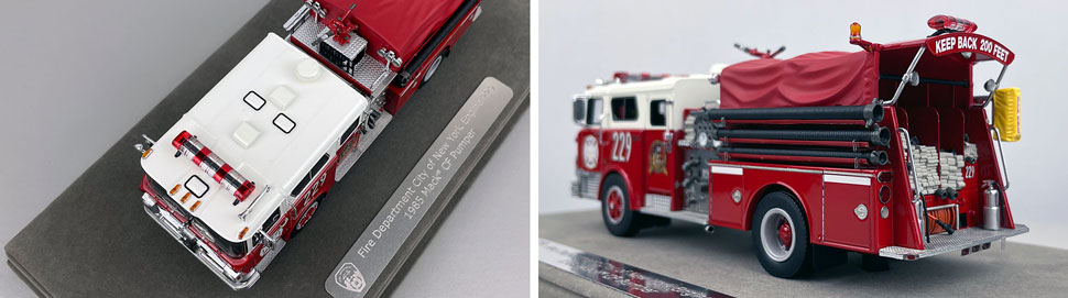 Closeup pictures 7-8 of FDNY's Mack CF Engine 229 scale model