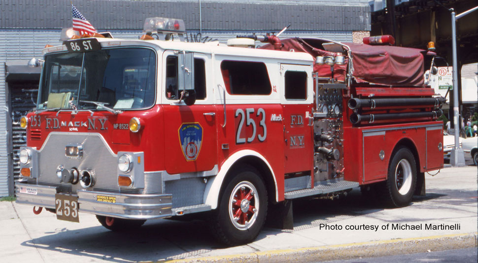 FDNY 1985 Mack CF Engine 253 courtesy of Michael Martinelli