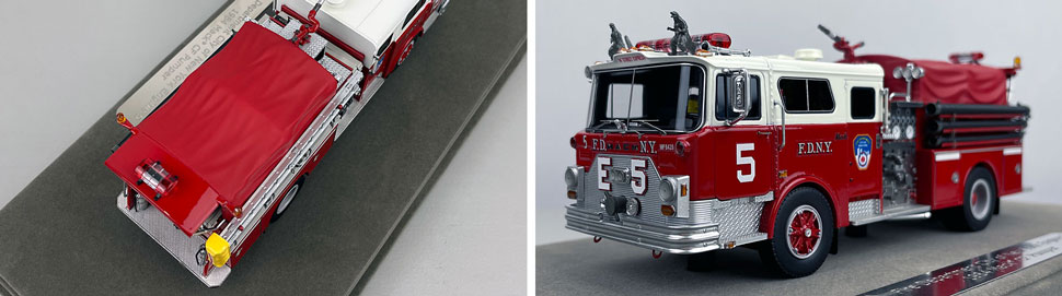 Closeup pictures 3-4 of FDNY's Mack CF Engine 5 scale model