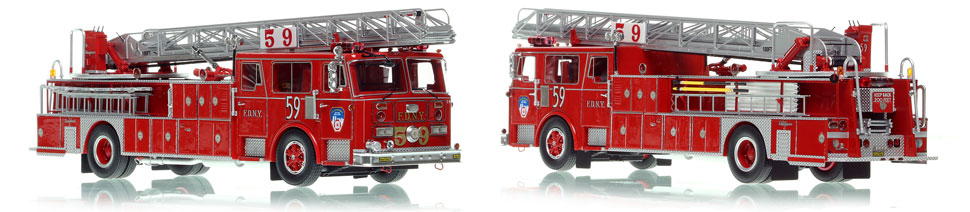 FDNY's 1984 Seagrave Ladder 59 is now available as a museum grade replica FDNY's 1984 Seagrave Ladder 59 is now available as a museum grade replica