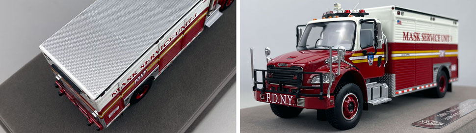 Closeup images 3-4 of FDNY Mask Service Unit 1 scale model