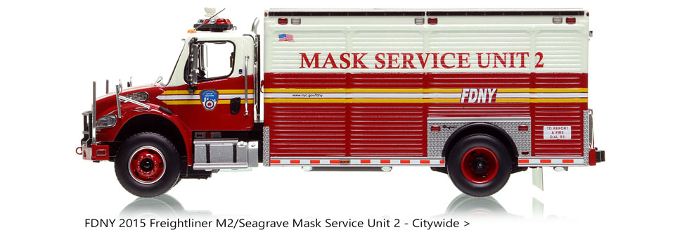 Order your FDNY 2015 Freightliner M2/Seagrave Mask Service Unit 2 today!