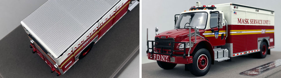 Closeup images 3-4 of FDNY Mask Service Unit 2 scale model