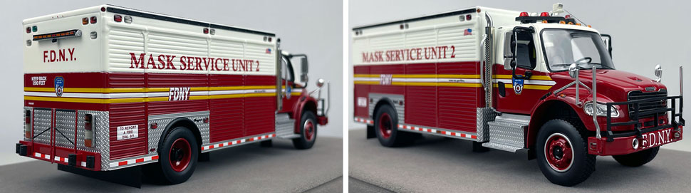 Closeup images 11-12 of FDNY Mask Service Unit 2 scale model