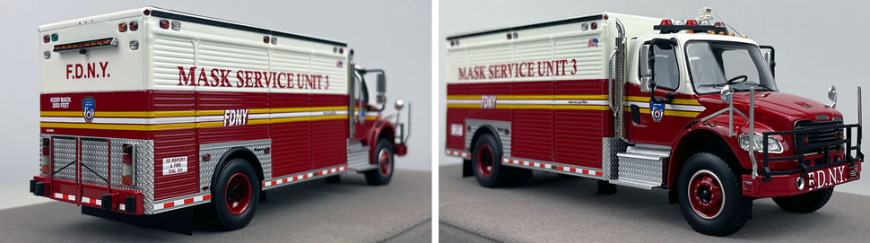 Closeup images 11-12 of FDNY Mask Service Unit 3 scale model