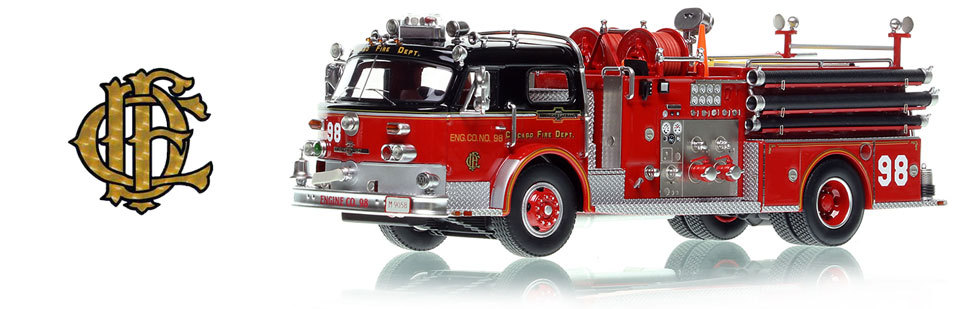 Chicago's 1972 American LaFrance Engine 98 in 1:50 scale