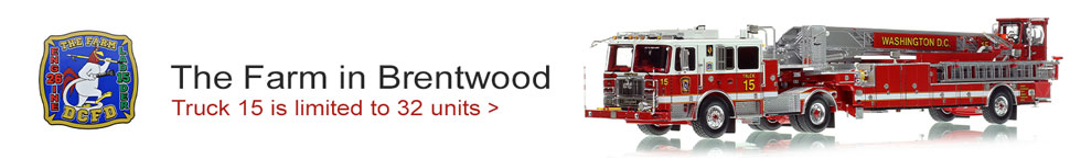 Order your D.C. Seagrave 100' TDA - Truck 15 in 1:50 scale today!