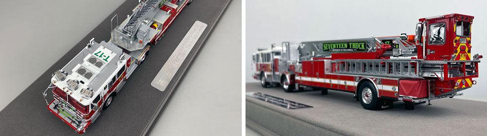 Closeup pictures 7-8 of the D.C. Fire & EMS Seagrave Capitol 100' TDA Truck 17 scale model