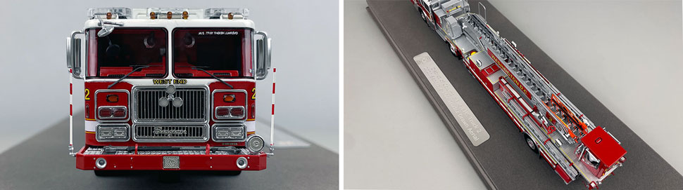 Closeup pictures 1-2 of the D.C. Fire & EMS Seagrave Capitol 100' TDA Truck 2 scale model