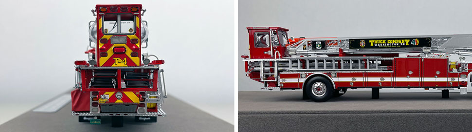 Closeup pictures 9-10 of the D.C. Fire & EMS Seagrave Capitol 100' TDA Truck 4 scale model