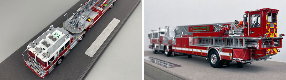 Closeup pictures 7-8 of the D.C. Fire & EMS Seagrave Capitol 100' TDA Truck 8 scale model