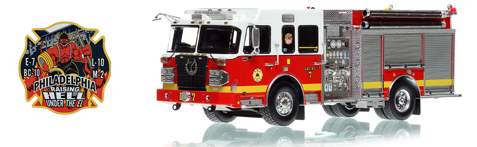 Philadelphia Fire Department Engine 7 scale model