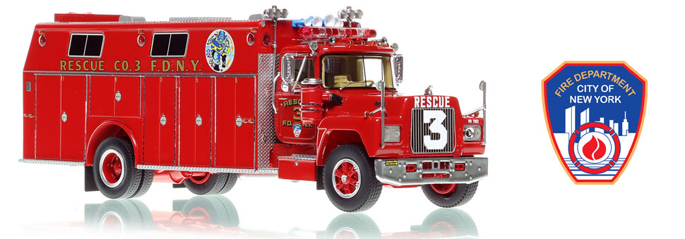 FDNY's 1979 Big Blue Rescue 3 scale model