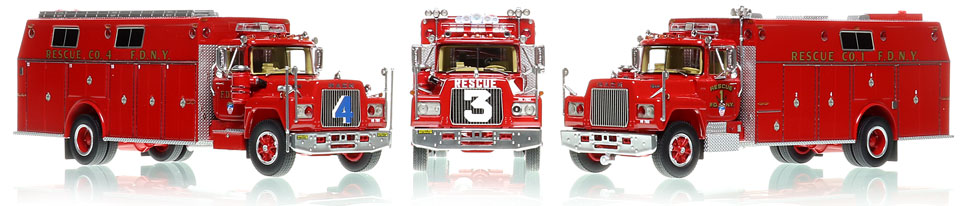 Order your Classic 1979 FDNY Mack R/Pierce Rescue scale model today!