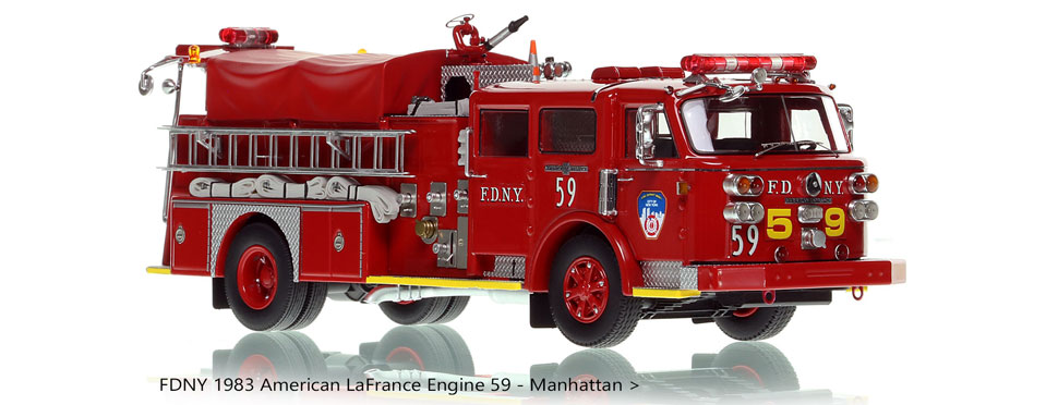 American LaFrance scale models by Fire Replicas