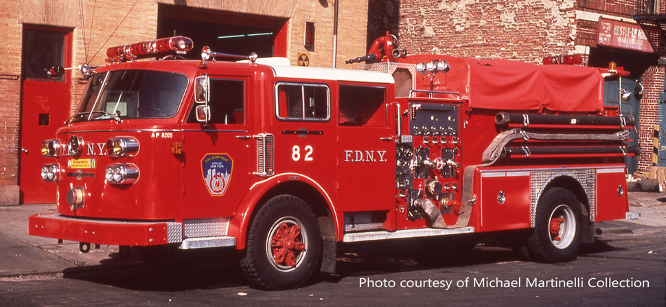 FDNY 1982 American LaFrance Engine 82 courtesy of the Michael Martinelli Collection