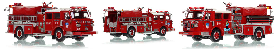 FDNY 1982 American LaFrance Engines 48, 82 and 290 scale models