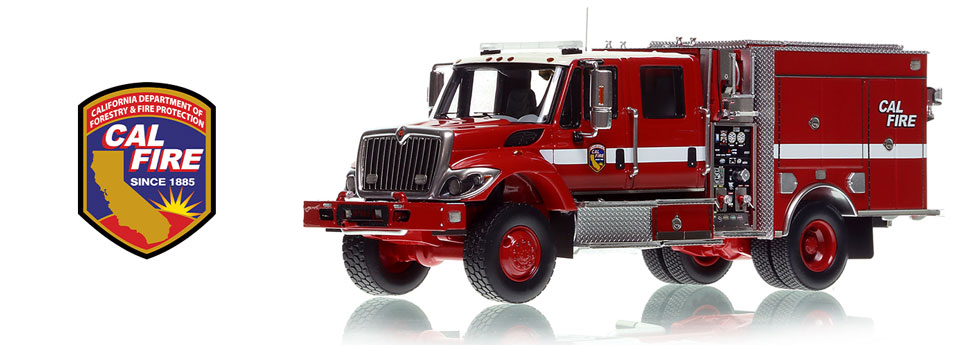 1:50 scale model of CAL FIRE BME Wildland Model 34 Type 3