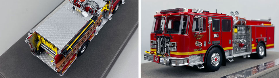 Closeup pictures 3-4 of the Los Angeles County KME Predator Engine 165 scale model