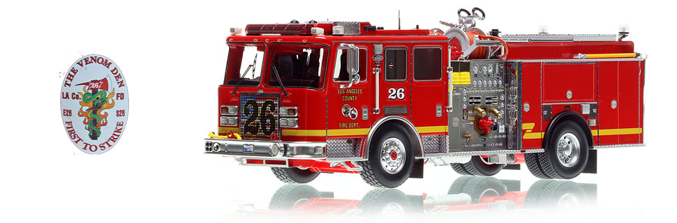 1:50 scale KME Predator Pumper for L.A. County Engine 26