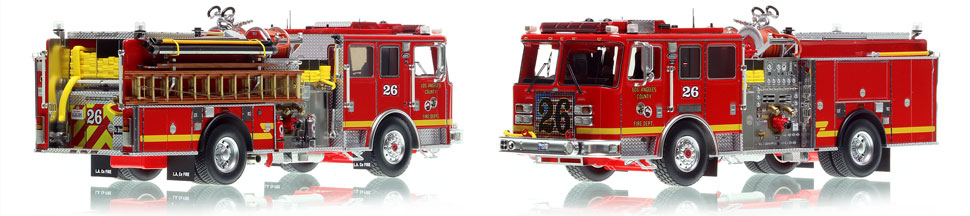 The first museum grade scale model of Los Angeles County KME Predator Engine 26