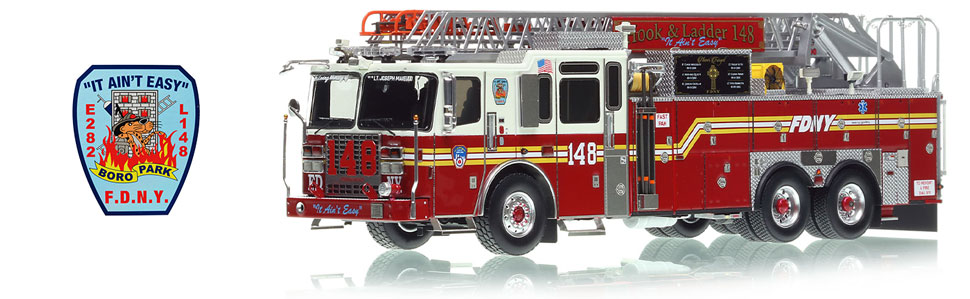 1:50 scale FDNY Ladder 148 in Brooklyn