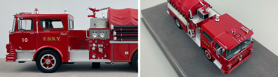 Closeup pictures 5-6 of FDNY's 1968 Mack CF Engine 10 scale model Closeup pictures 5-6 of FDNY's 1968 Mack CF Engine 10 scale model