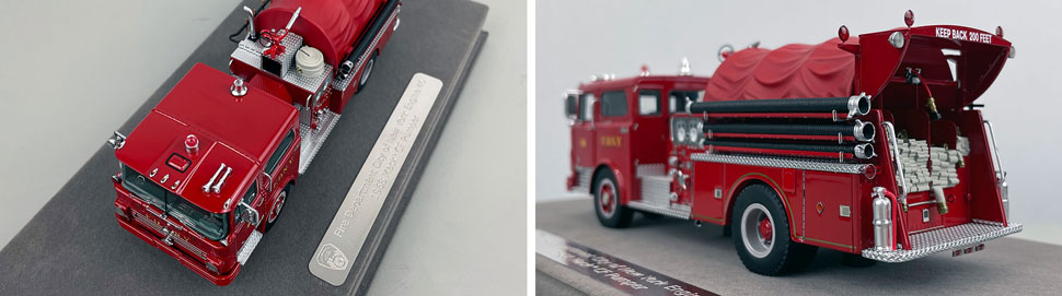 Closeup pictures 7-8 of FDNY's 1968 Mack CF Engine 46 scale model