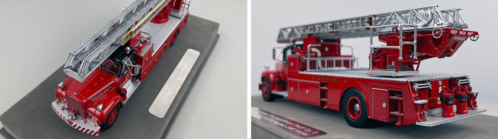 Closeup pics 7-8 of Chicago Fire Department 1960 Mack B85F/Magirus Truck 8 scale model