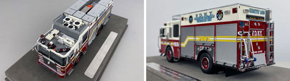 Closeup pictures 7-8 of the FDNY 2015 Ferrara HMTU 165 - Staten Island scale model