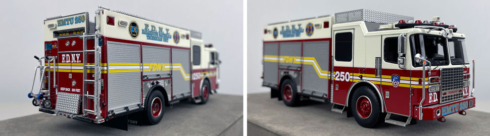 Closeup pictures 11-12 of the FDNY 2015 Ferrara HMTU 250 - Brooklyn scale model