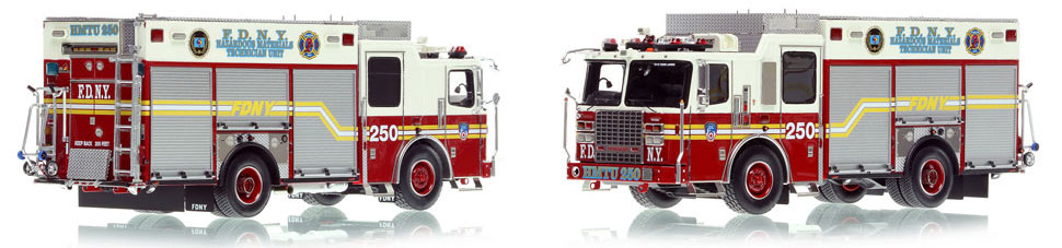 FDNY's 2015 Ferrara HMTU 250 - Brooklyn is now available as a museum grade replica