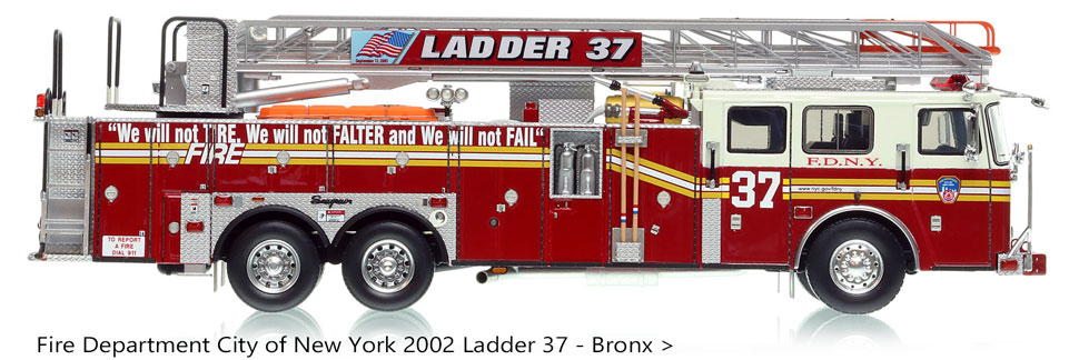 Bronx Ladder 37's 2002 Seagrave Rear Mount