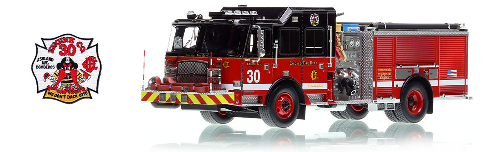 Chicago's 2020 E-One Engine 30 in 1:50 scale