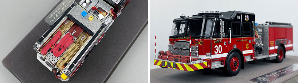 Closeup pics 3-4 of Chicago Fire Department E-One Engine 30 scale model