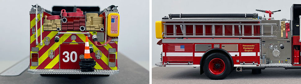 Closeup pics 9-10 of Chicago Fire Department E-One Engine 30 scale model