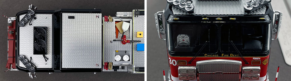 Closeup pics 13-14 of Chicago Fire Department E-One Engine 30 scale model