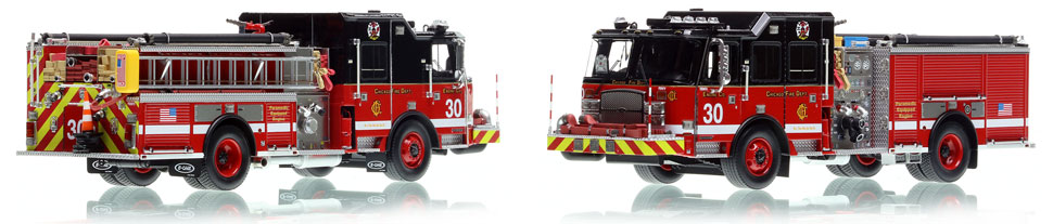 Take home a Chicago Fire Department E-One Engine 30 scale model!