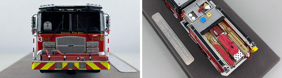 Closeup pics 1-2 of Chicago Fire Department E-One Engine 43 scale model