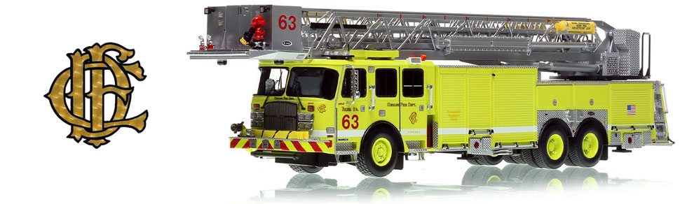 Order your Chicago O'Hare Tower Ladder 63 in 1:50 scale today!