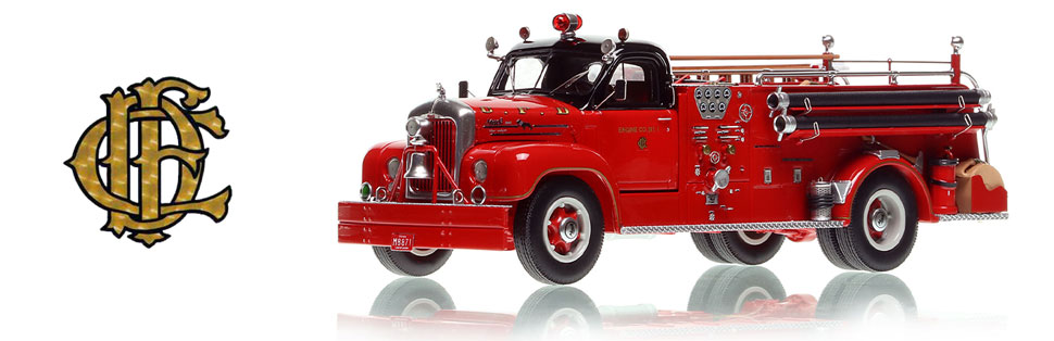 Chicago's 1956 Mack B95 Engine Co. 1 scale model