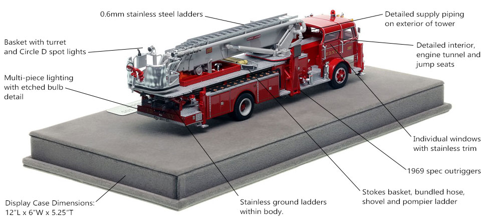 Specs and Features of FDNY's 1969 Tower Ladder 105