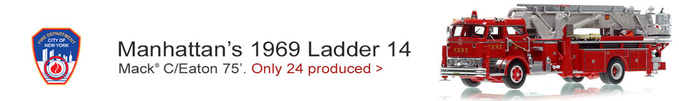 Order your FDNY 1969 Tower Ladder 14 in 1:50 scale today!