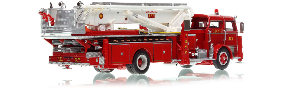 Order your FDNY 1966 Tower Ladder 127 in 1:50 scale today!