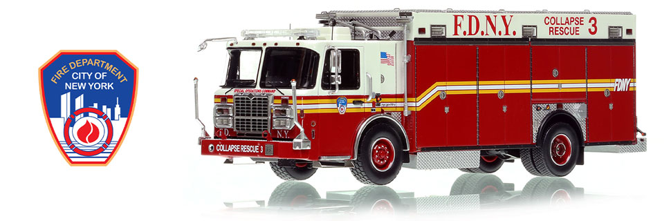 FDNY's 2009 Collapse Rescue 3 in 1:50 scale.