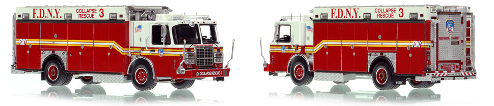 FDNY's 2009 Collapse Rescue 3 is a museum grade 1:50 scale model