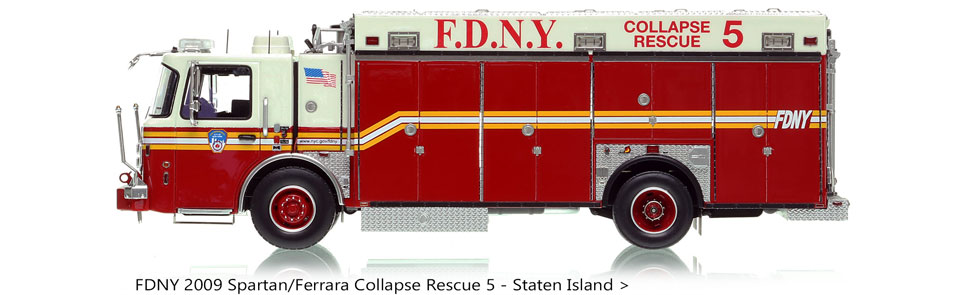 Order your FDNY 2009 Collapse Rescue 5 in 1:50 scale today!