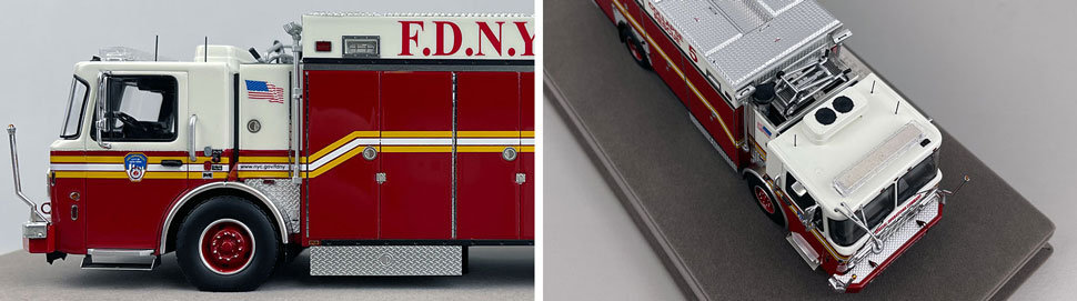 1:50 scale FDNY 2009 Collapse Rescue 3 close up pictures 7-8