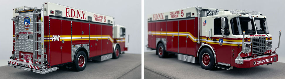 1:50 scale FDNY 2009 Collapse Rescue 3 close up pictures 13-14