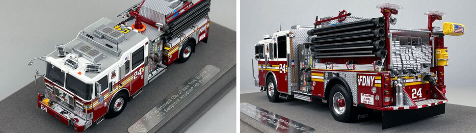 1:50 scale FDNY Seagrave Engine 24 close up pictures 7-8